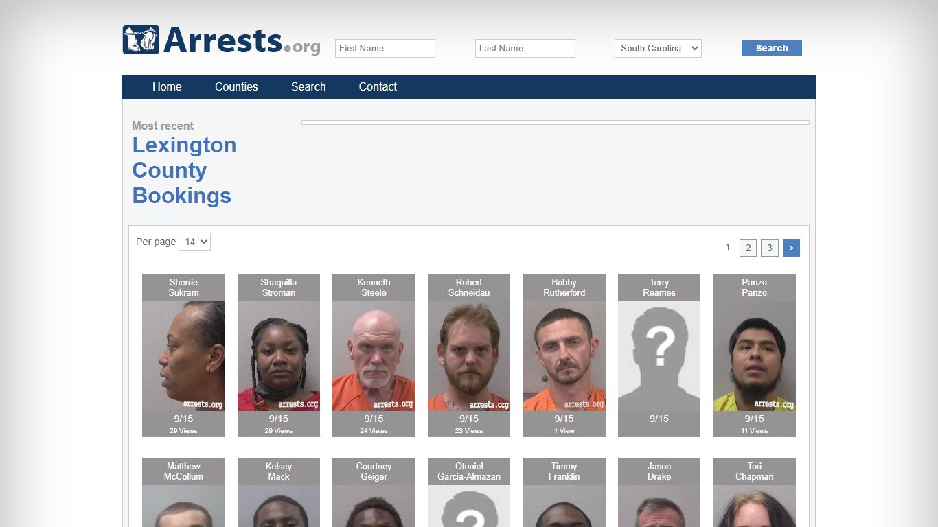 Lexington County Arrests and Inmate Search